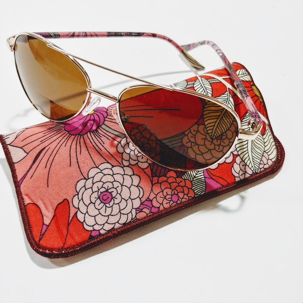 Vera Bradley +2.00 bi-focal reading sunglasses